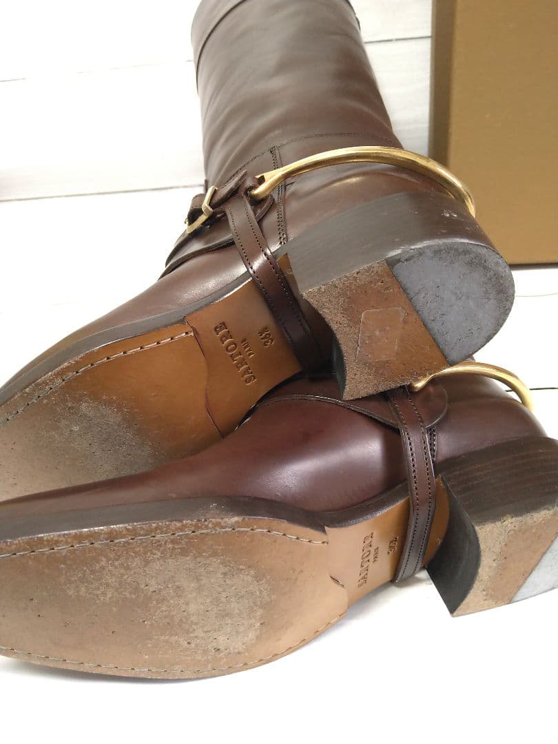 【専用です】サルトル SARTORE バックル ベルト ロングブーツ ブラウン
