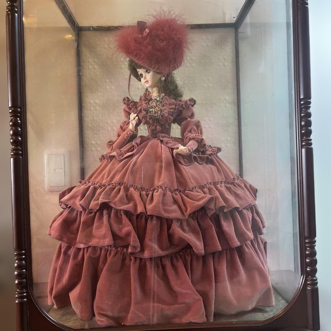 【極美品・ケース付】スキヨドール リボン印 フランス人形 ポーズ人形 昭和レトロ