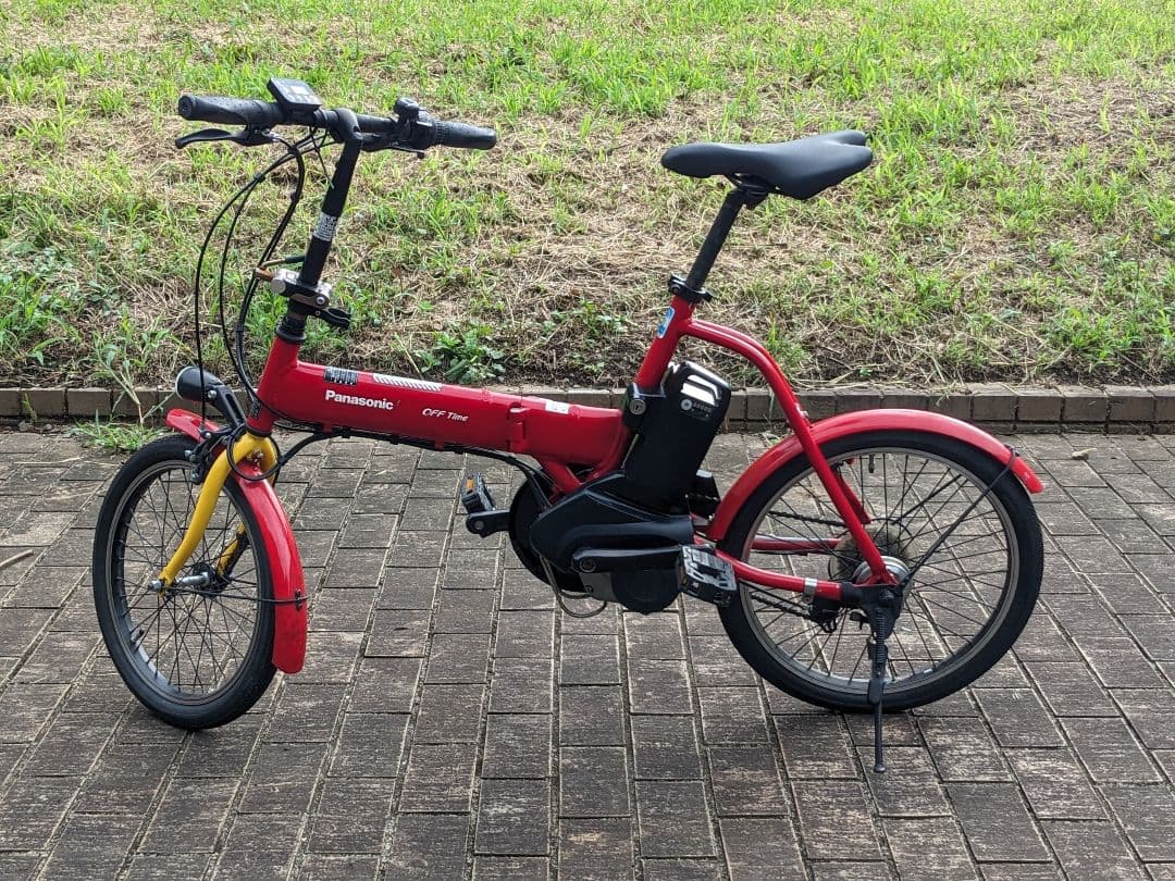 引き取り限定 Panasonic 折りたたみ自転車 電動アシスト オフタイム