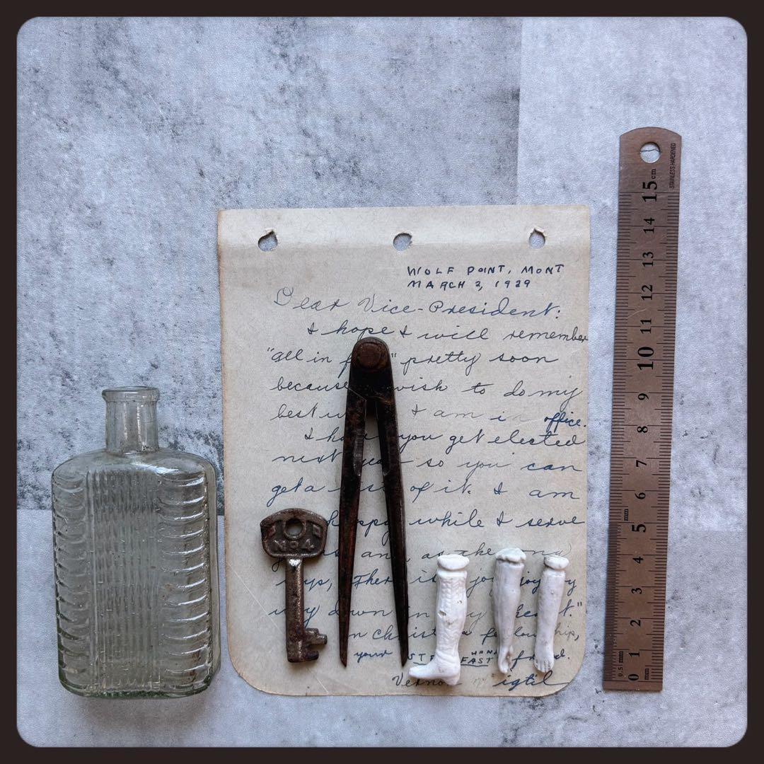 アンティーク　 ジャンクドロワーセット　チャイナヘッドドール　etc