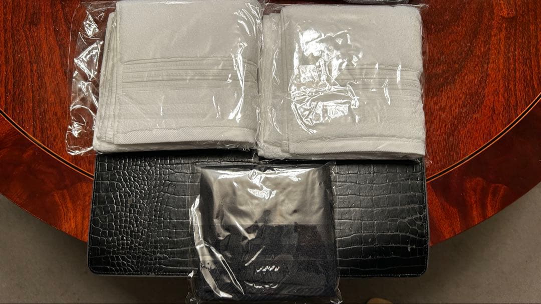 新品マイクロコットンプレミアムフェイスタオル2ラグジュアリーハンドタオル1