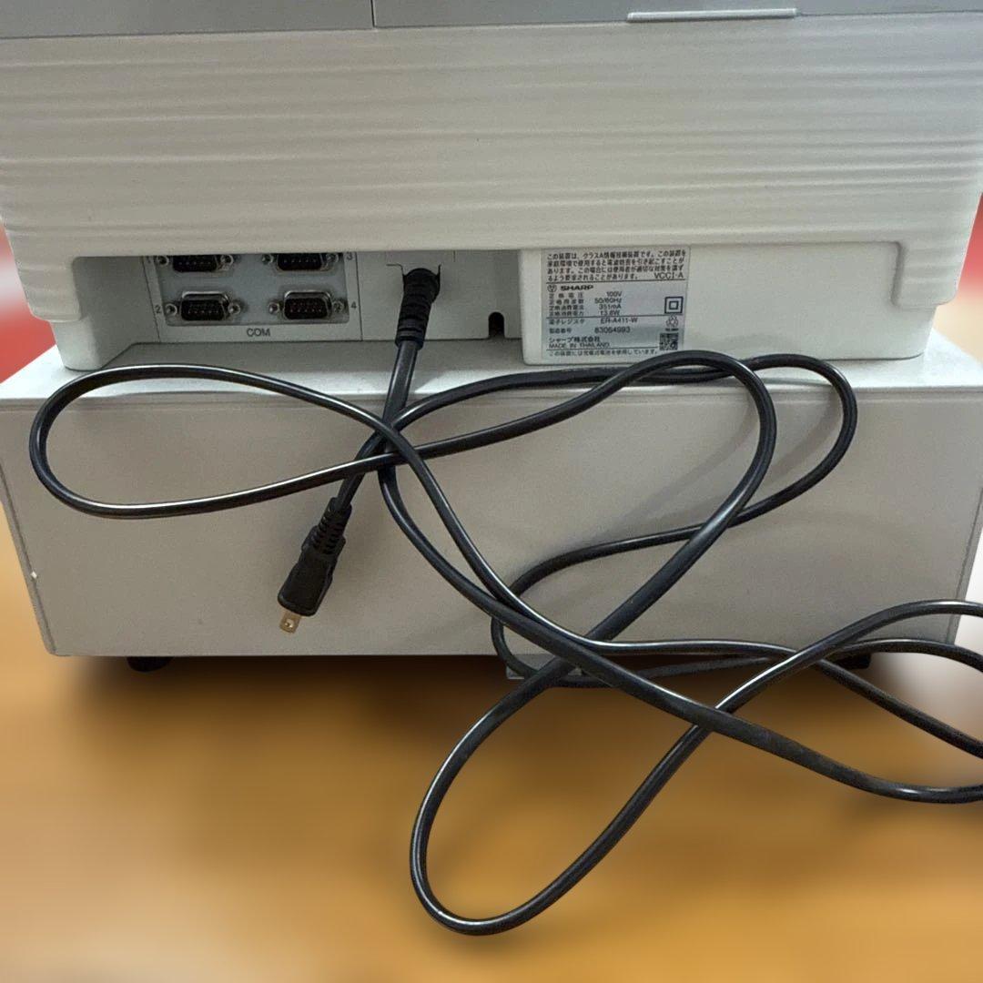 シャープ ER-A411 ホワイト SHARP レジ