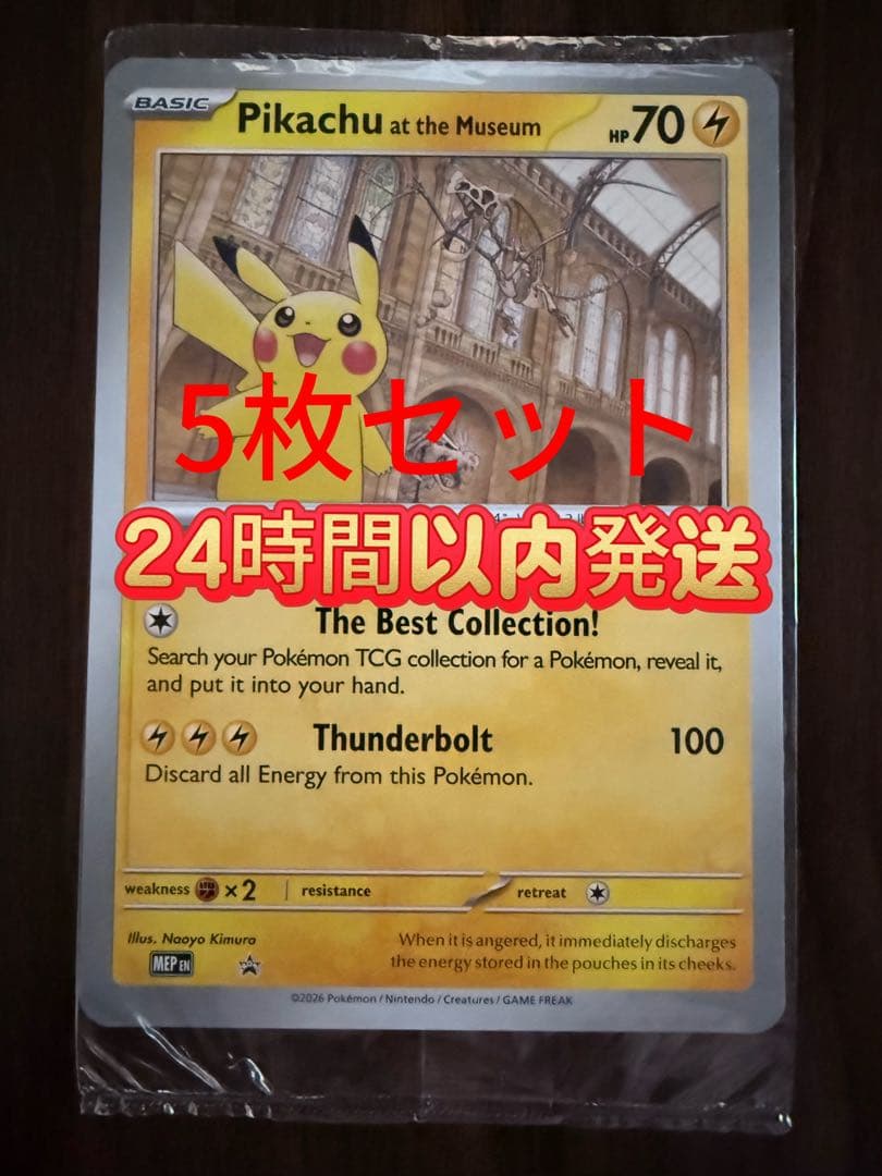 5枚セット！Pikachu at the Museum ピカチュウ ロンドン