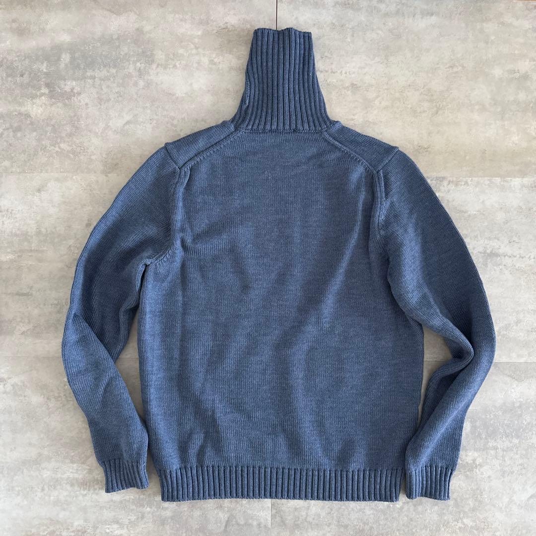 ZANONE タートルネックセーター ブルー