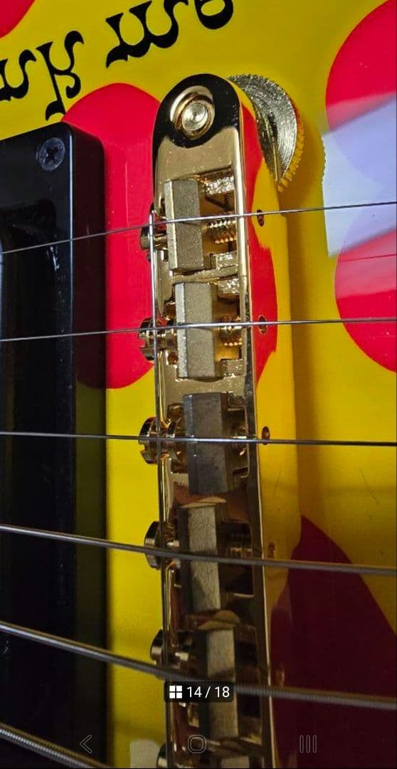 hide ギター イエローハート Burny　MG-165HY 未使用に近い