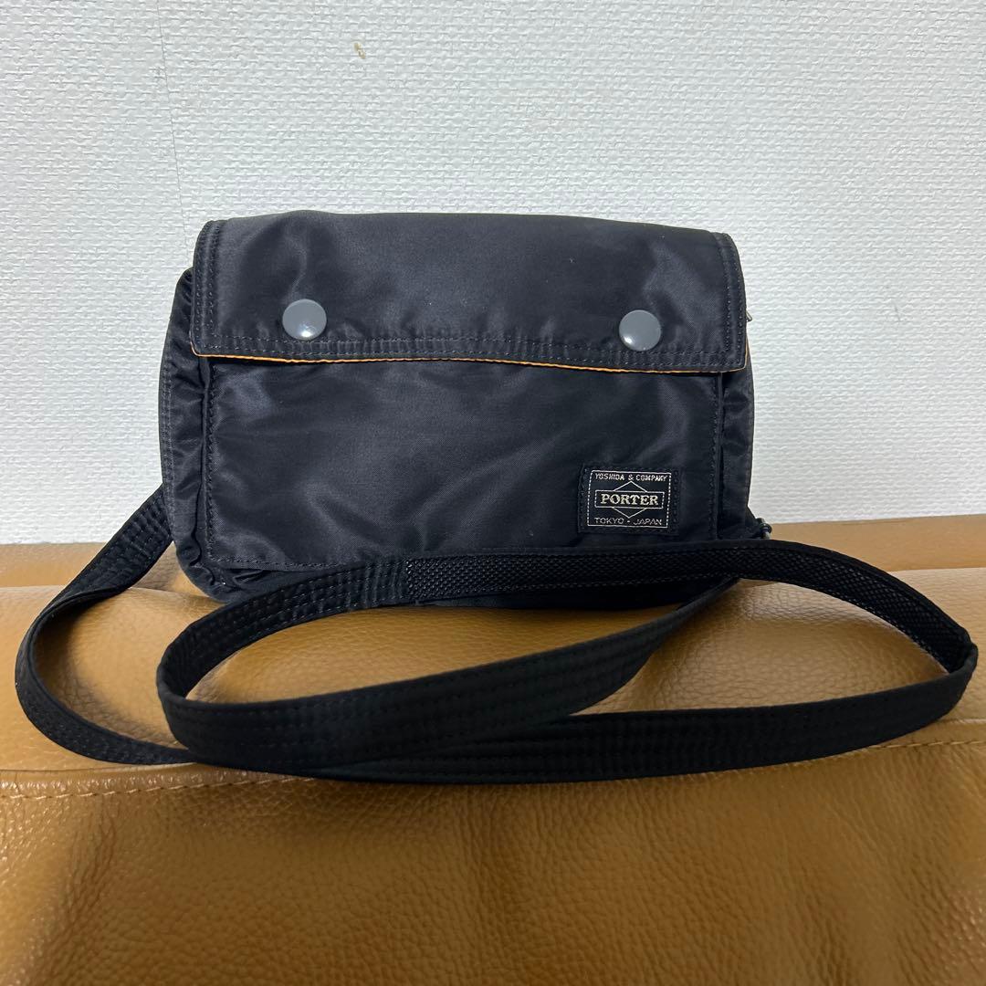 美品　PORTER ポーター　タンカー　 ショルダー　バッグ　ミニ 黒　廃盤