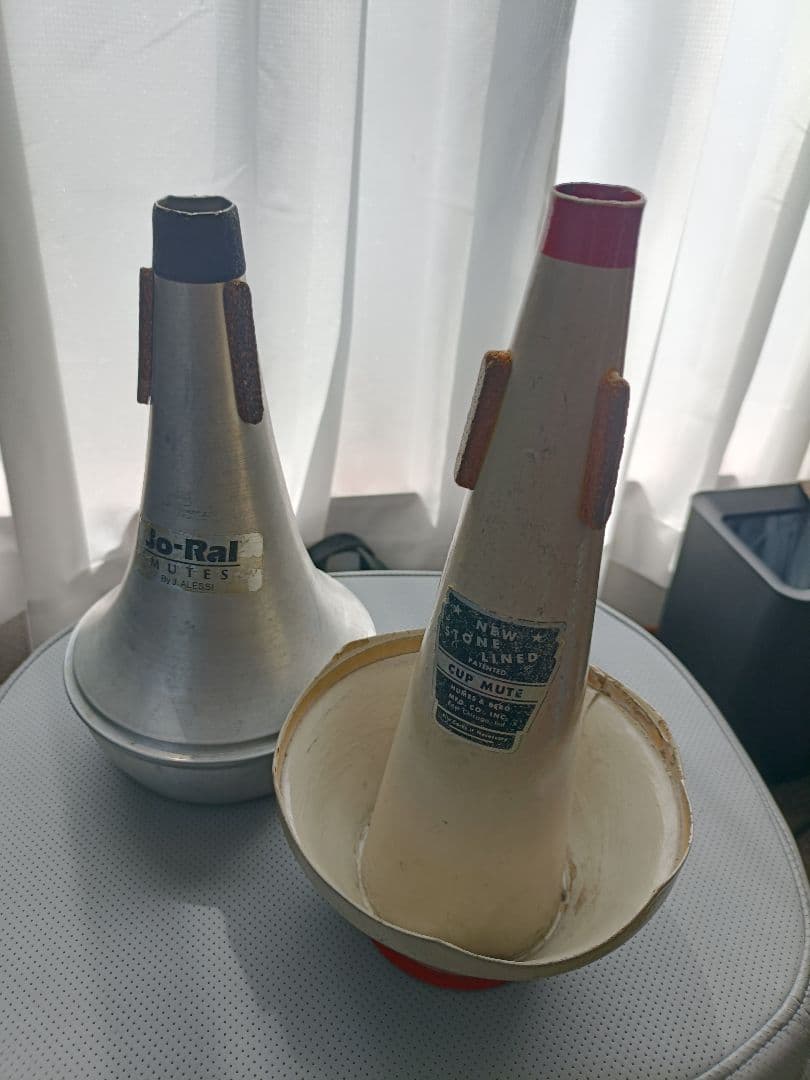 トロンボーンミュートセット　ジョーラルアルミストレート、NSLカップ