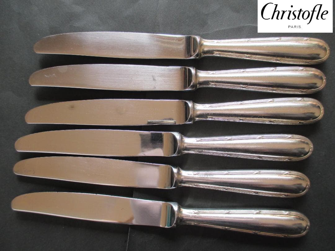 ☆仏蘭西銀器クリストフルシルバー　ナイフ6本セット　クリストフルホテル仕様