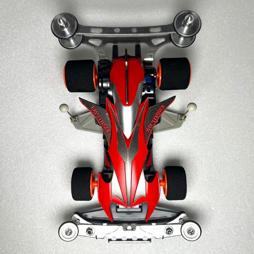 ミニ四駆　レイスティンガー　タミヤ　TAMIYA　完成品　肉抜き　改造　塗装済