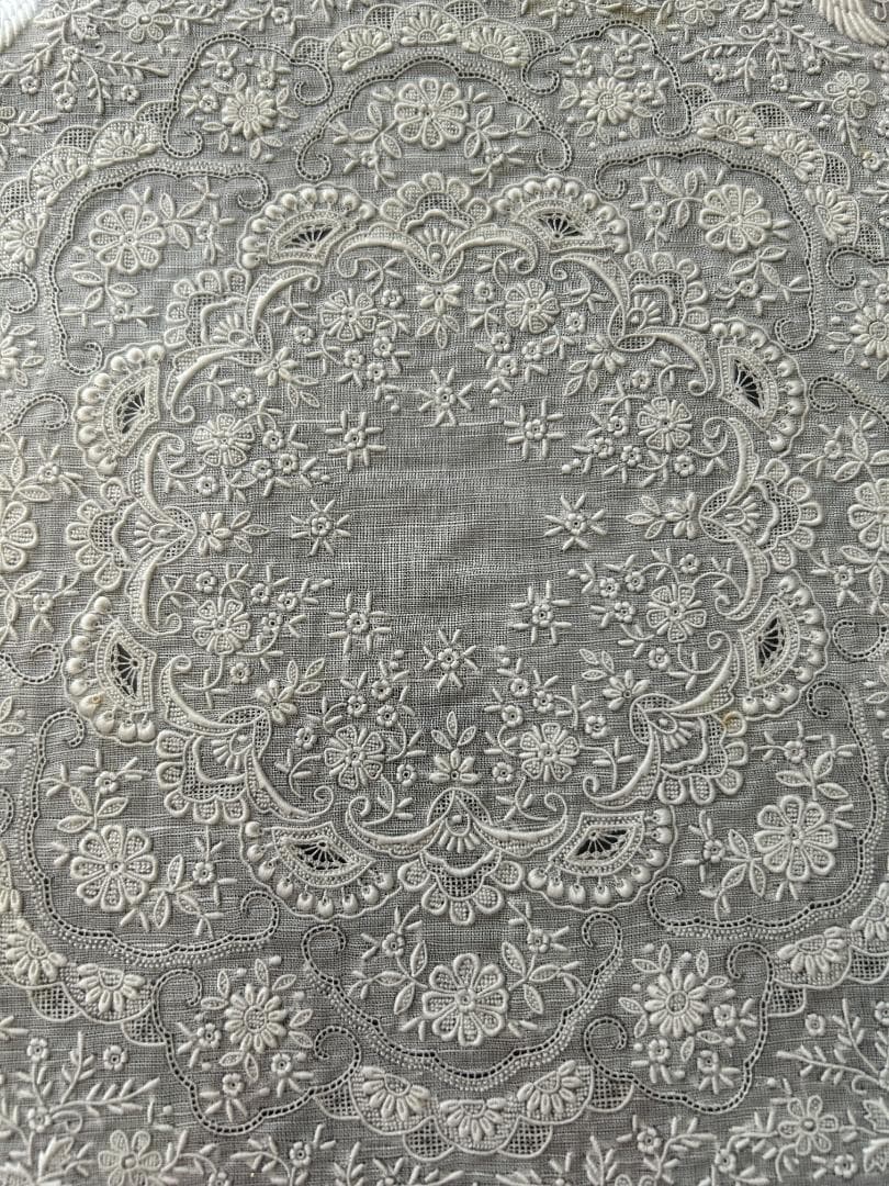 新品未使用　汕頭手刺繍 ハンカチーフ 中国製