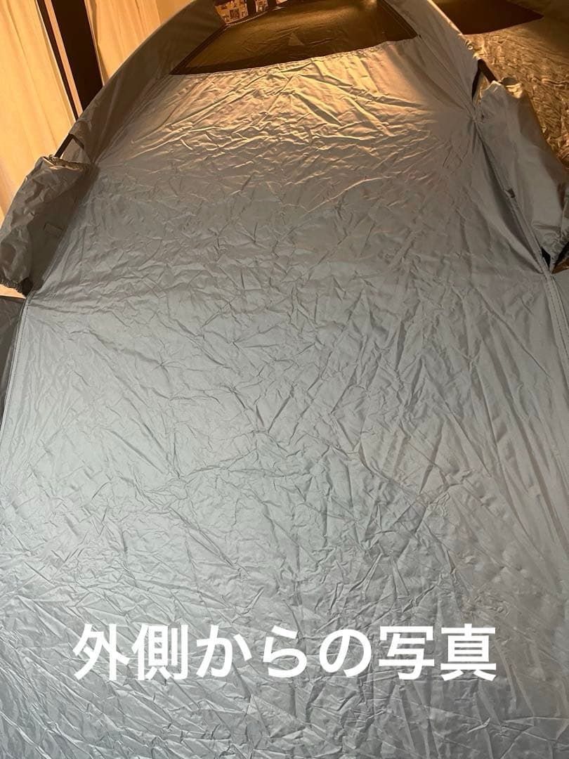 訳ありFIELDOOR 4人〜5人用 ワンタッチテント グランドシート付き