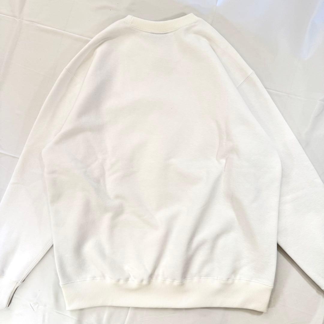 THE NORTH FACE スモールロゴ ヘザー スウェットクルー ホワイトL