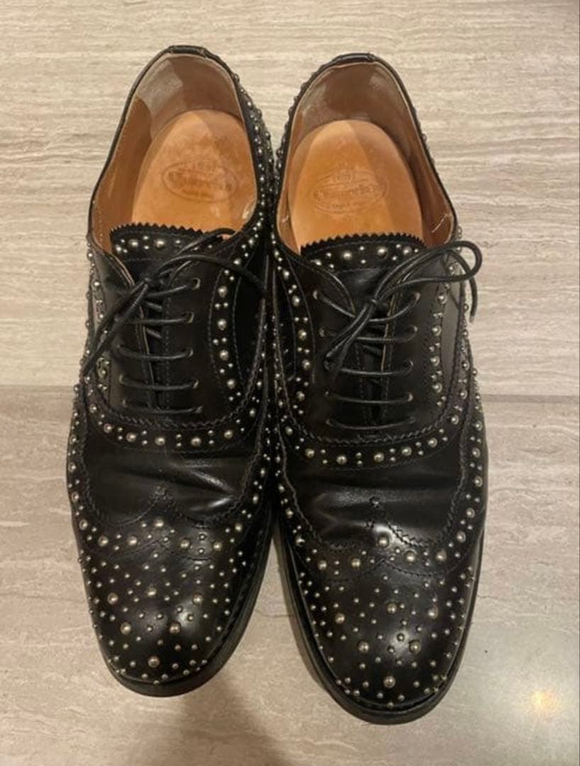 church's チャーチ　スタッズ　37サイズ　靴袋付き