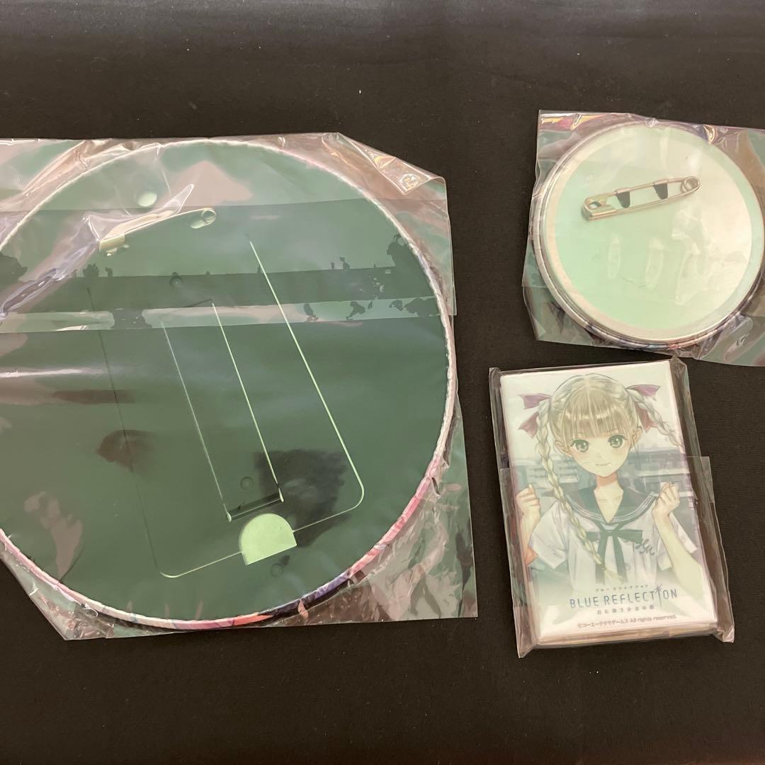 希少 ブルーリフレクション 缶バッジ 4個セット