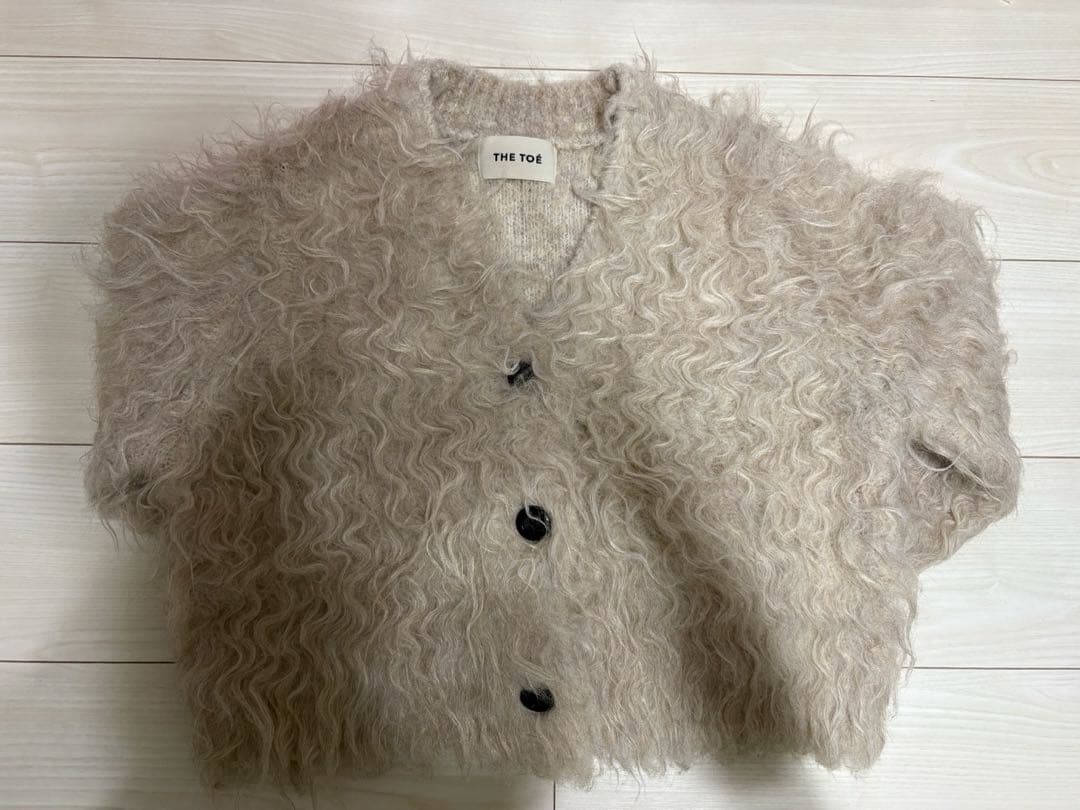 THE TOÉ Westminster Shaggy Cardigan ベージュ