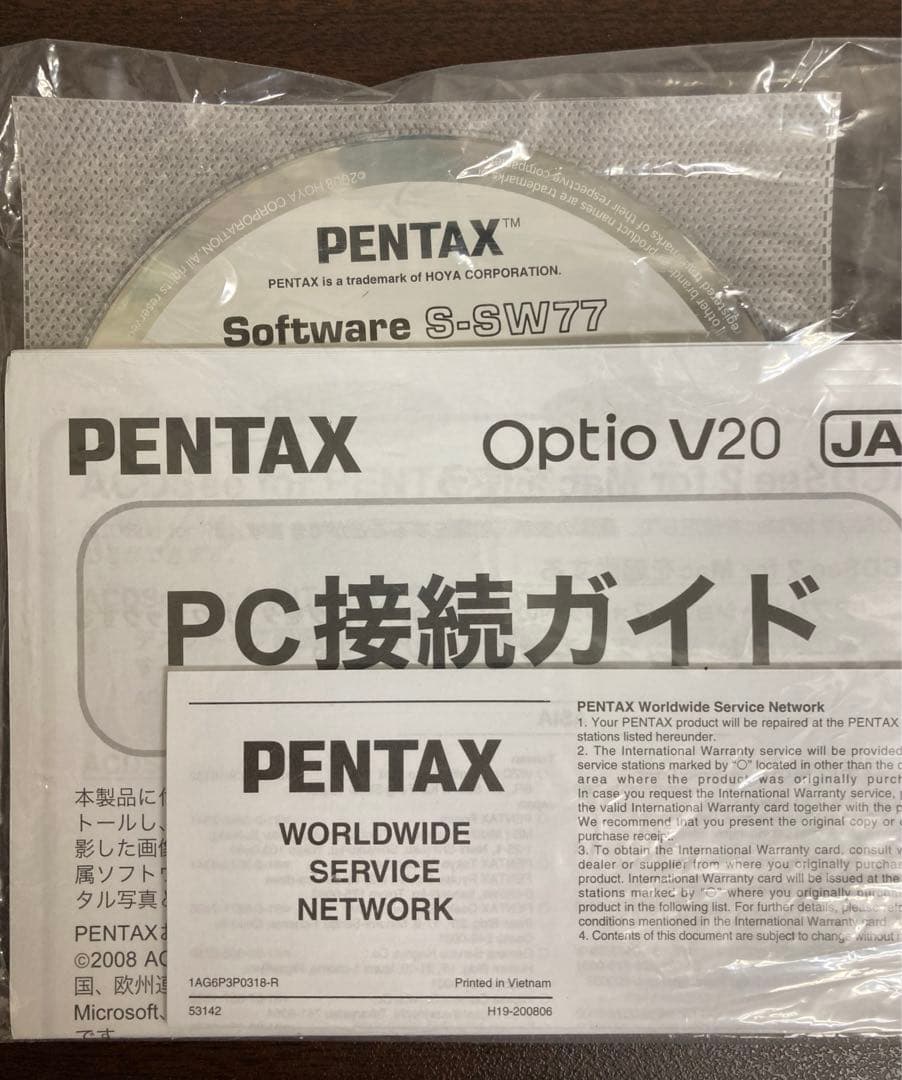 PENTAX Optio V20 コンパクトデジタルカメラ　コンデジ　箱付き