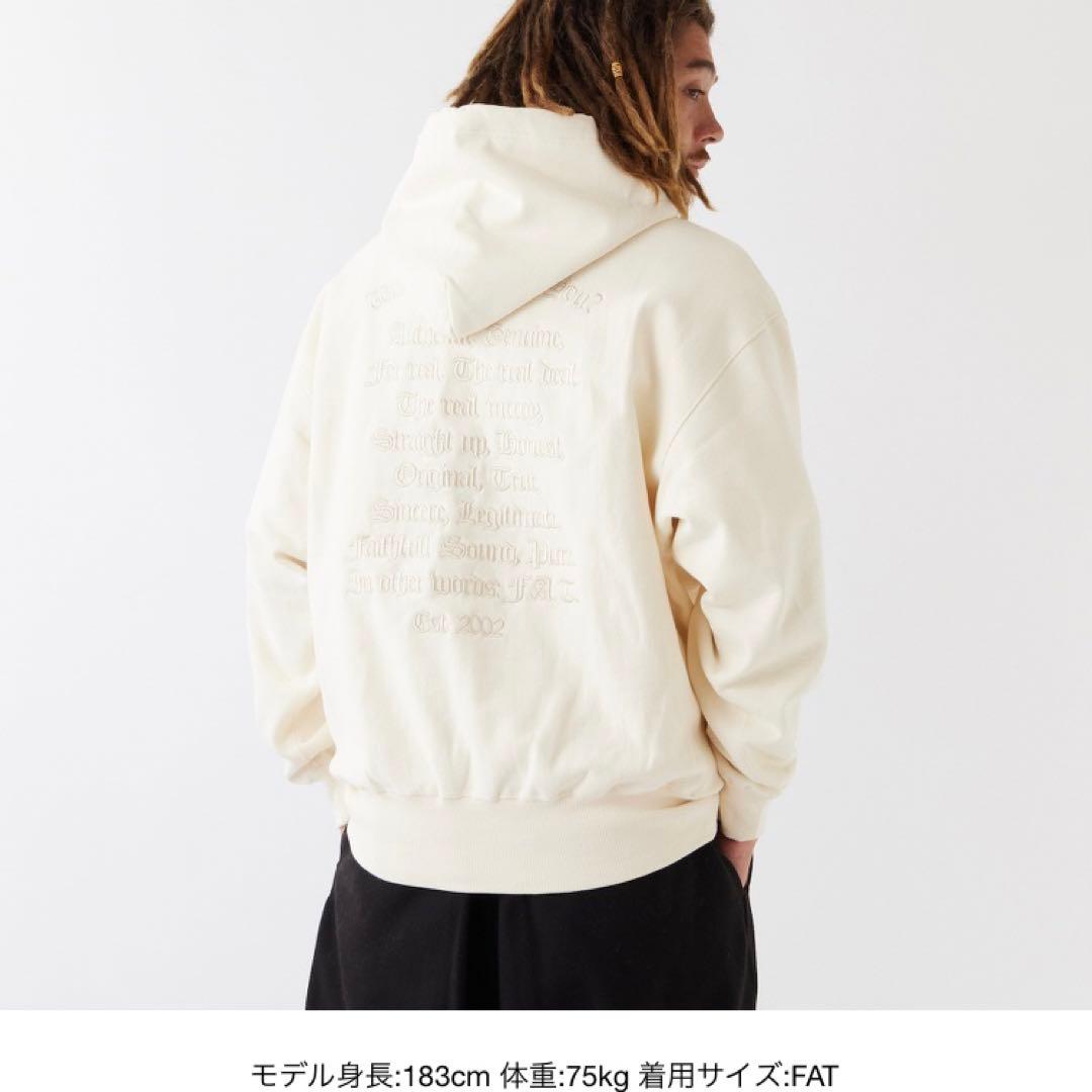F.A.T. フード付きスウェット オフホワイト