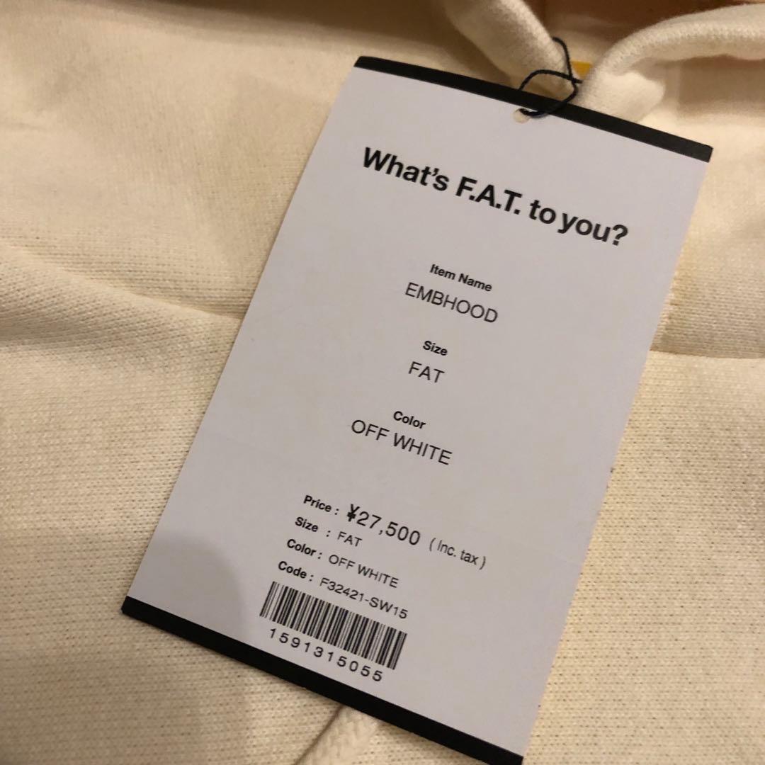 F.A.T. フード付きスウェット オフホワイト