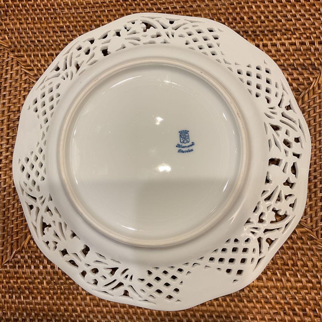 セール　マリーアントワネットピアスプレート　アンティークドレスデン