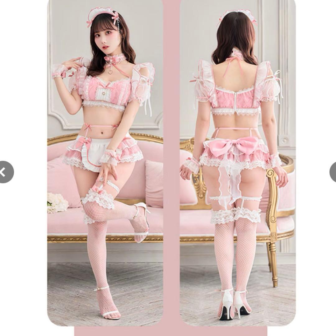 Malymoon♡ミルクシフォンランジェリーメイド♡バレンタインコスプレ