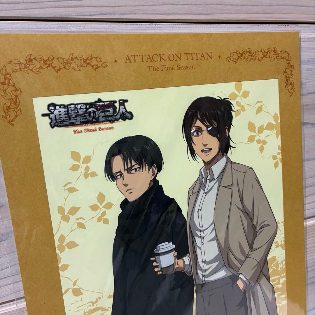 未使用品★進撃の巨人★リヴァイ★ハンジ★アートボード★アニメイト特典