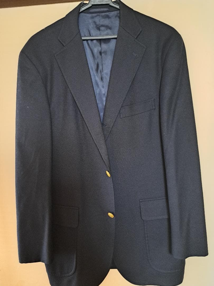 J.PRESS ジェイプレス 秋冬 刻印 金ボタン★ ウール ジャケット 濃紺