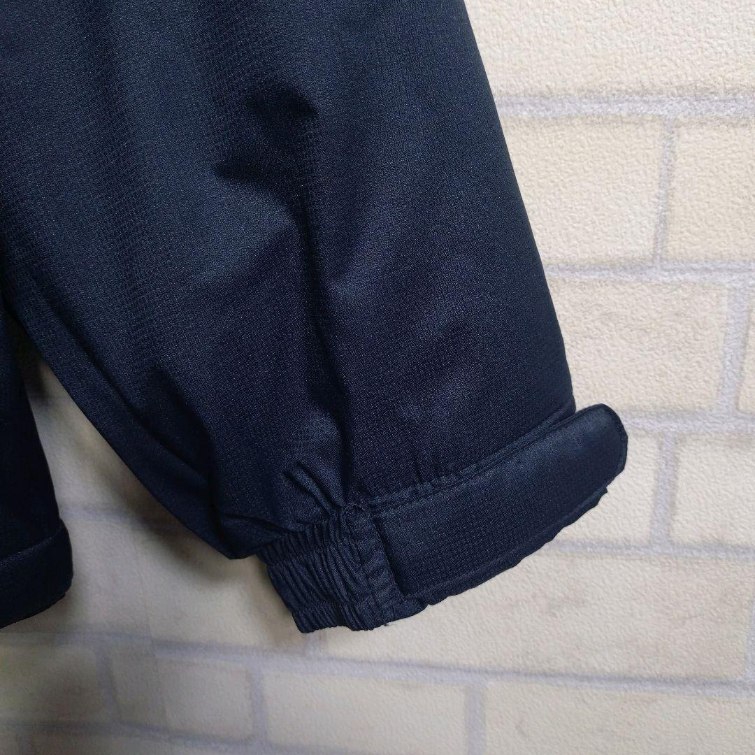 ナイキ★00s インテル 刺繍ロゴ 裏フリース 中綿 ナイロンジャケット 紺 M