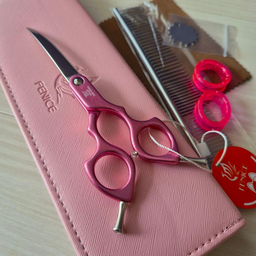 新品★フェニーチェ 6 in★軽量アルミ カーブシザー★軽量トリミングシザー