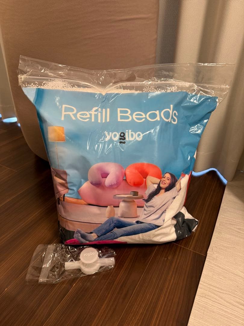 【引き取り限定】ヨギボーマックスYogibo Max カバー2枚 補充ビーズ付き