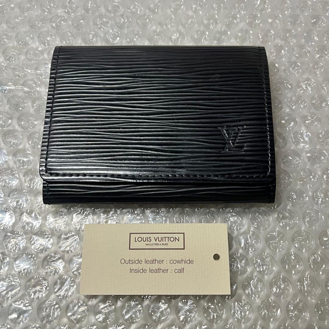 LOUIS VUITTON エピレザー 名刺入れ ブラック アンヴェロップ