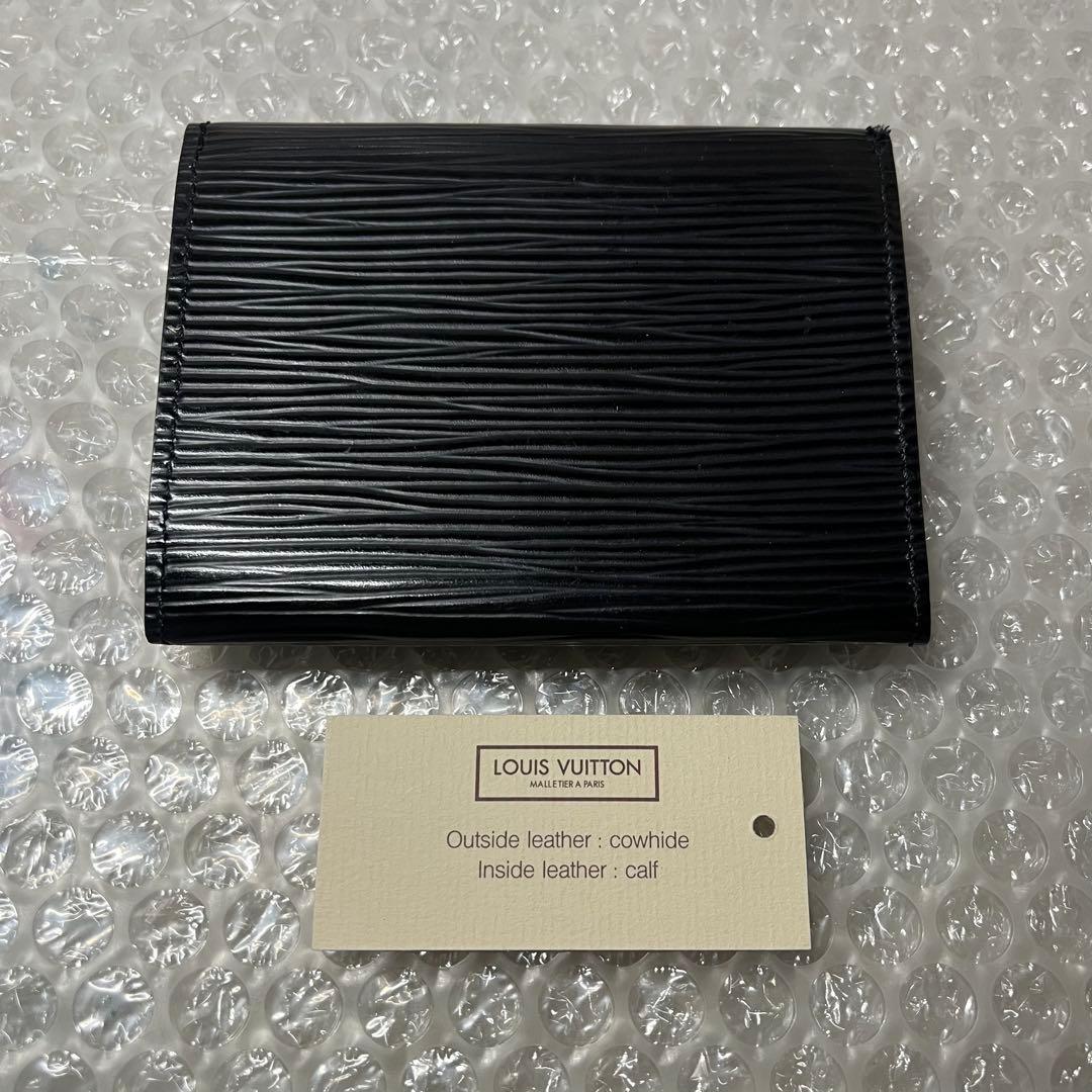 LOUIS VUITTON エピレザー 名刺入れ ブラック アンヴェロップ