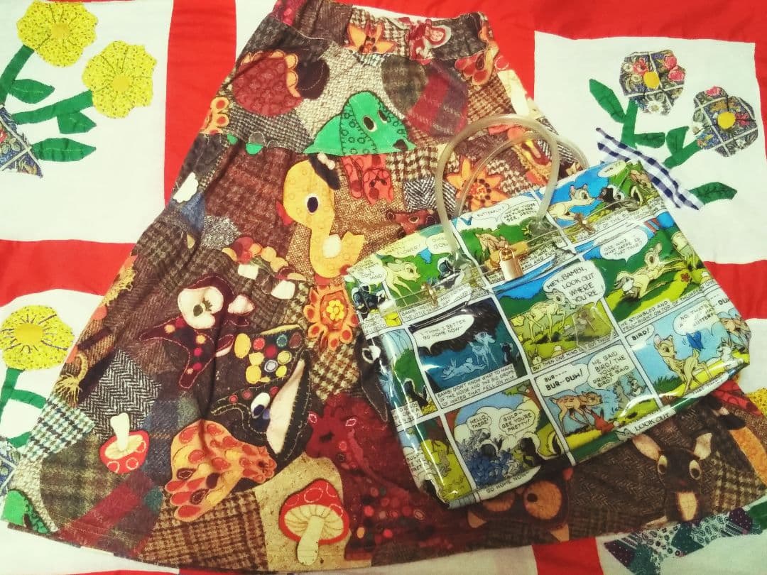 ♥あちゃちゅむムチャチャ✽バッグ＆スカートセット（バッグ難有り）♥