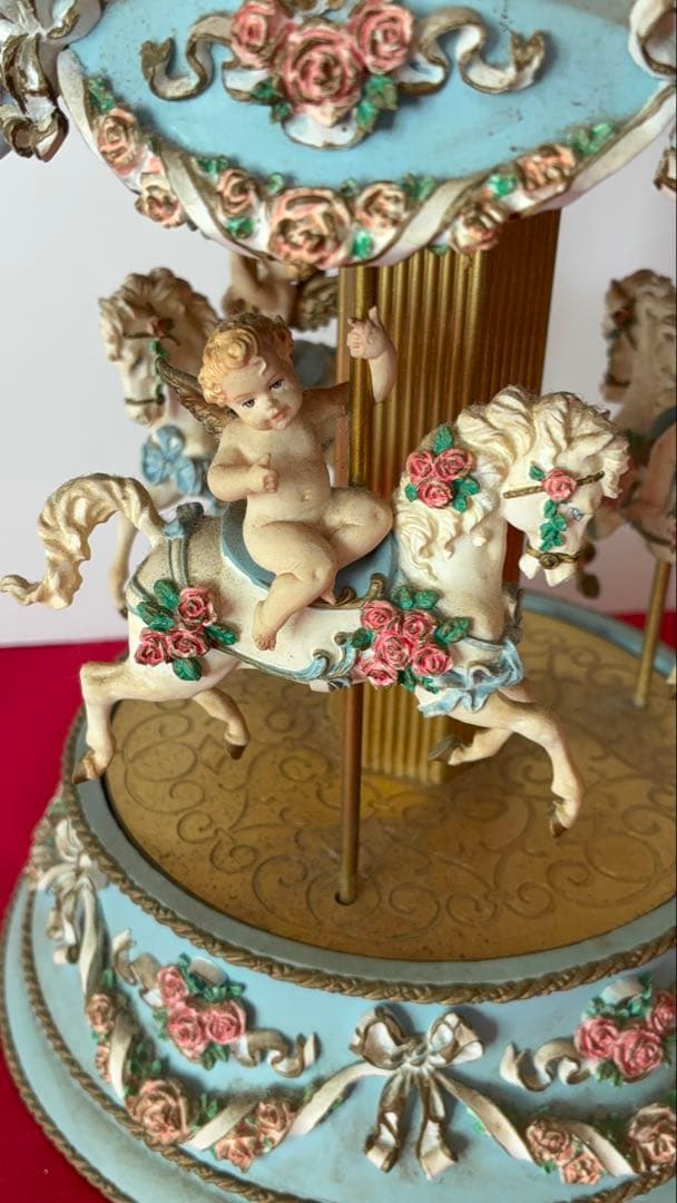 【ビンテージ 】フランクリンミント カルーセルオルゴール 天使