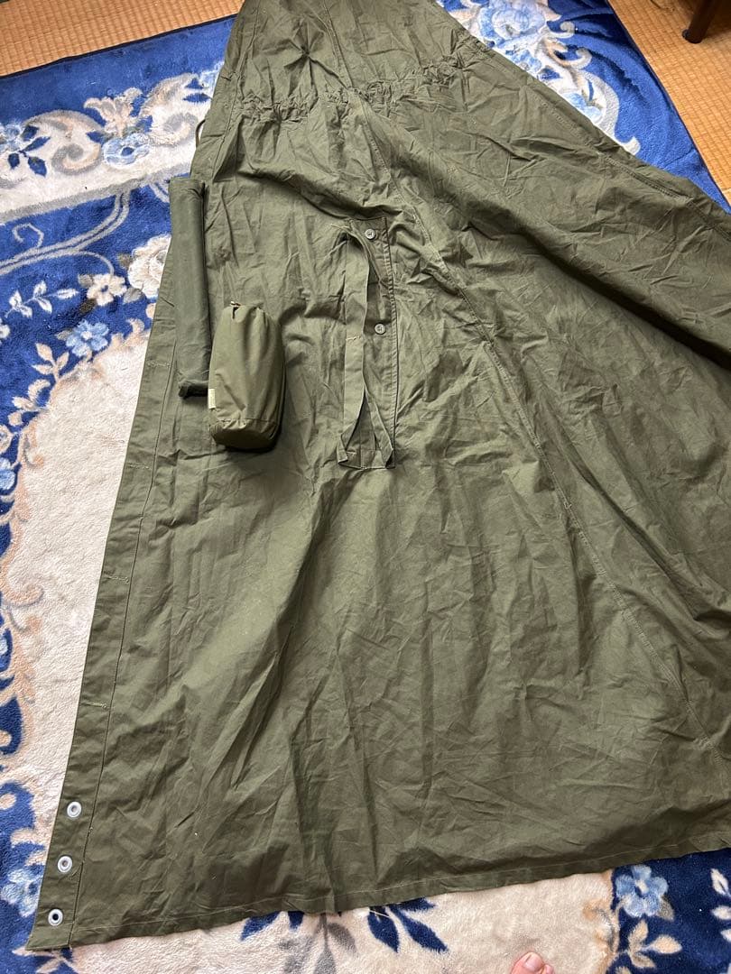 1978デッドストックポーランド軍幕サイズ3 yajin craft 前幕セット