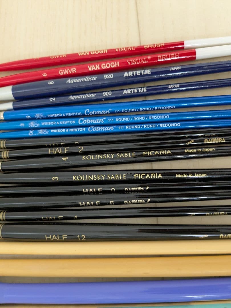 画材セット　水彩　ペン類　水彩筆　ホルベイン　ウィンザー＆ニュートンなど