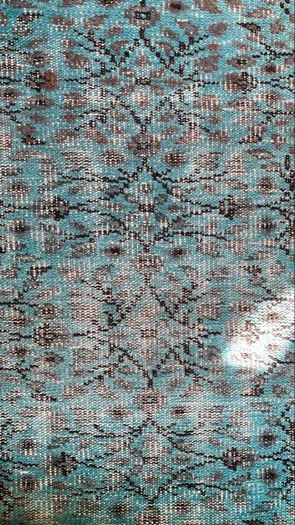110×197 \"TEAL” ViNTAGE TURKiSH RUG