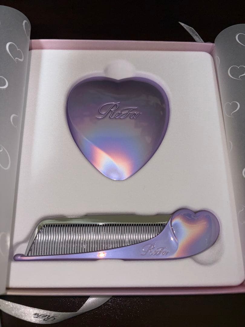 新品未開封 ReFa VIP 会員限定 ハートコーム ミラー シルキーパープル