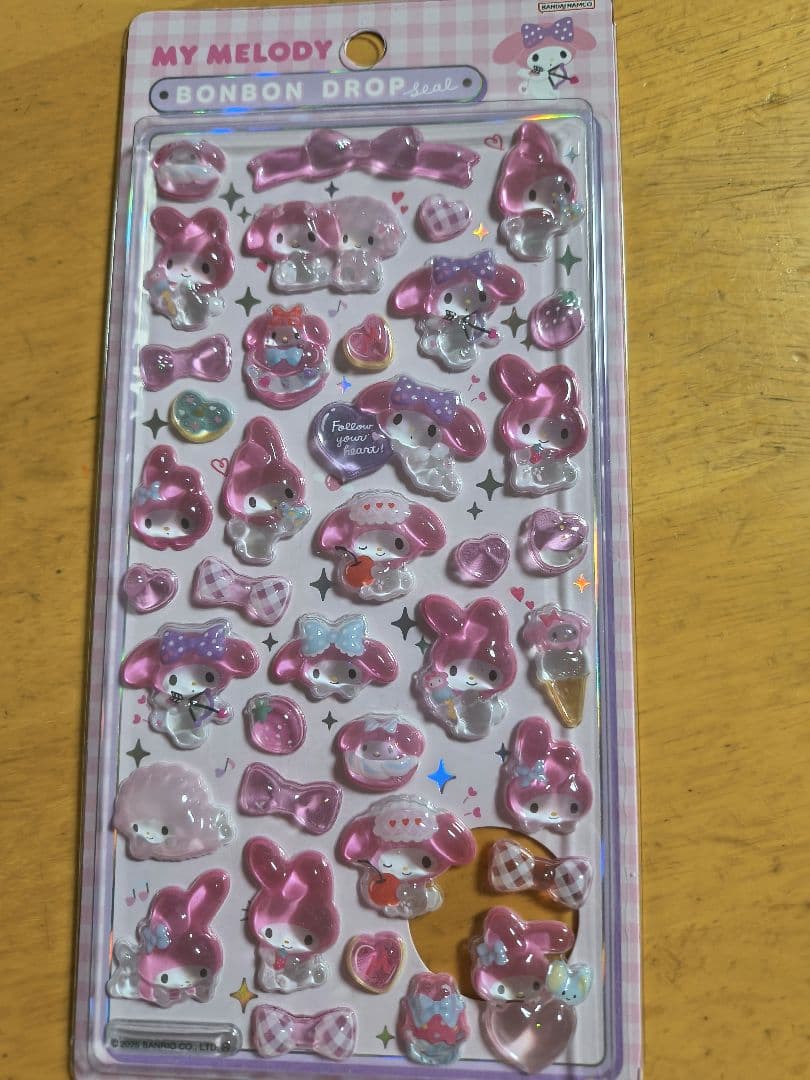サンリオ　Sanrio　ボンボンドロップシール　6枚セット　第2弾
