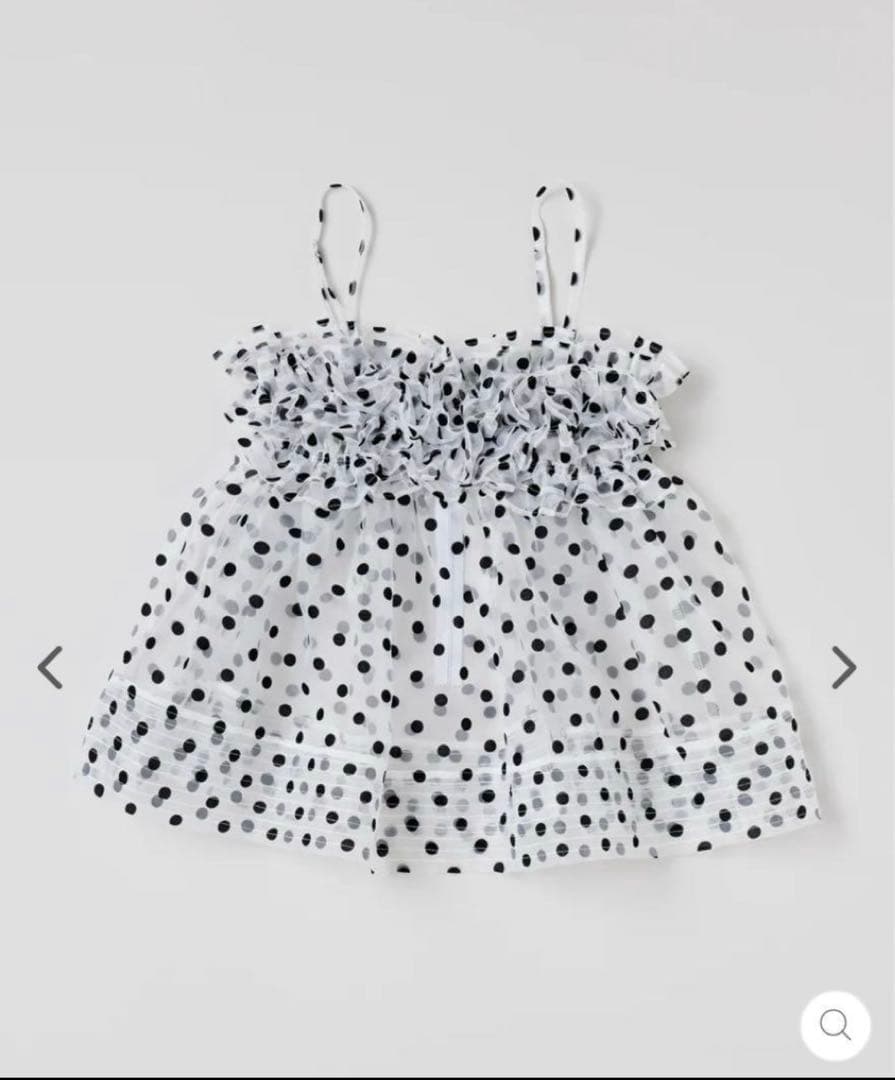 POPPY WAVE GATHERED PEPLUM BUSTIER ドット