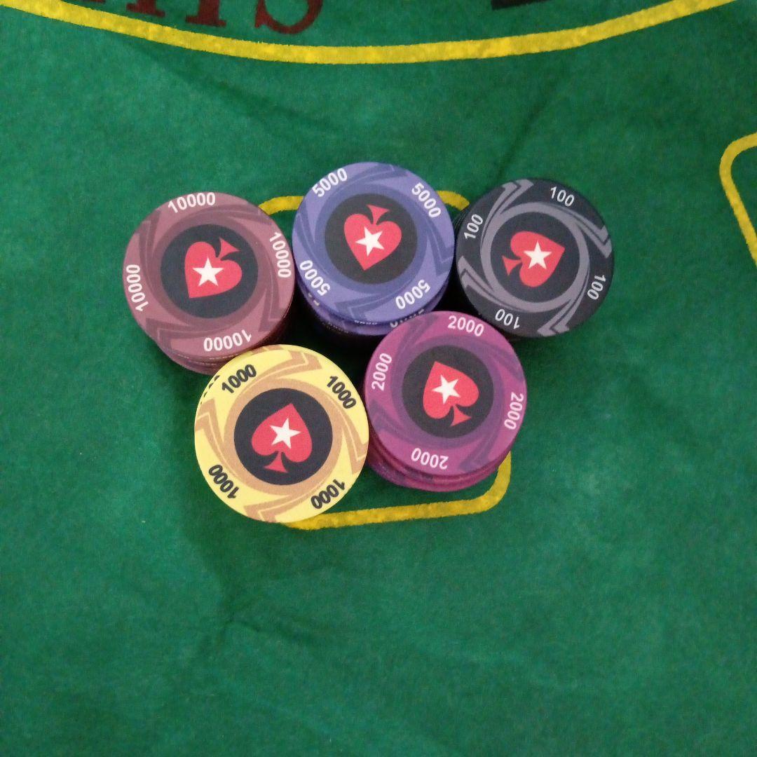 ブラックジャック　カジノチップ　75枚　トランプ2個セット