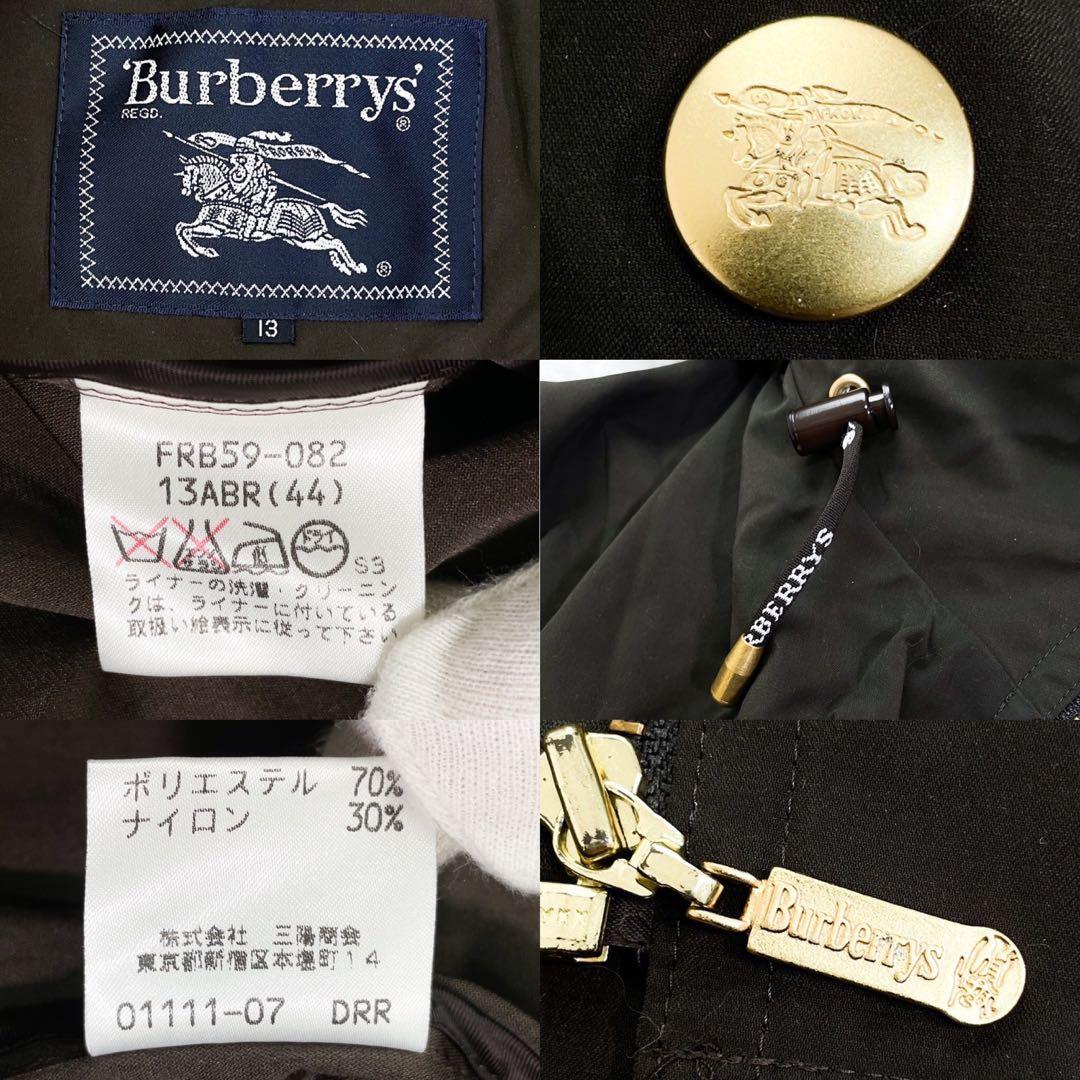 BURBERRYバーバリー モッズコート 茶系 金ボタン サイズ13 (XL位)