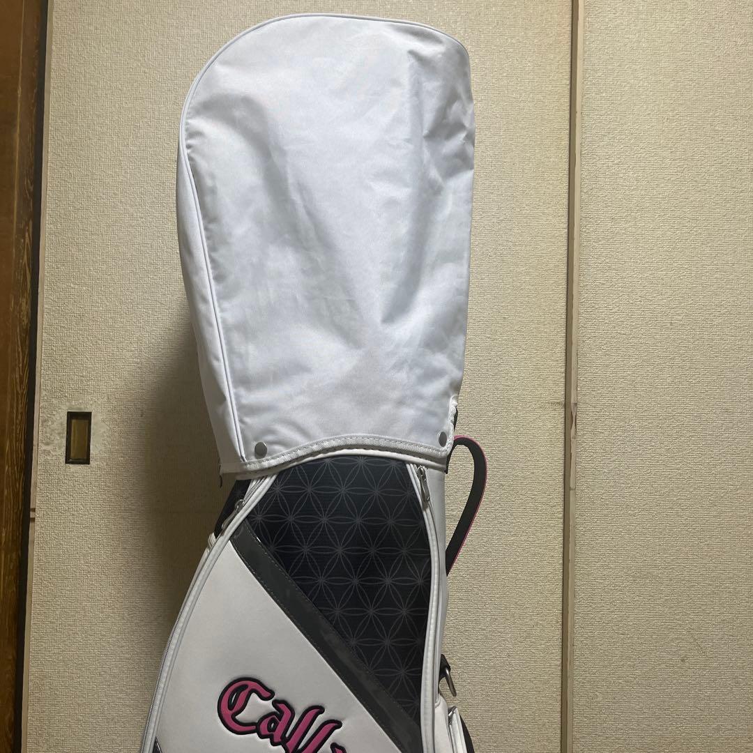 キャロウェイ ソレイユ レディース用 キャディバッグ ホワイト×ピンク