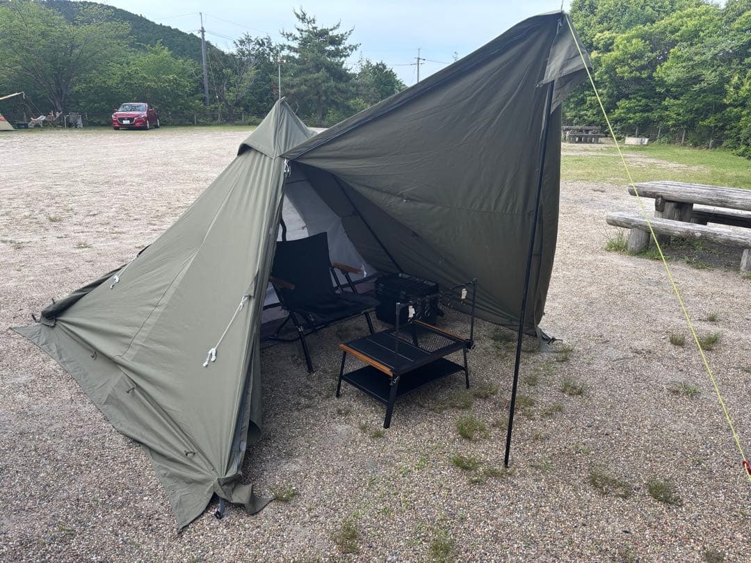 8月24日までの早い者勝ち！バンドック　ソロティピー1tc 二又ポールとシート