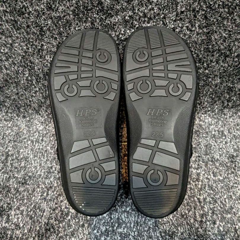 ⭐️美品⭐️　HPS コンフォートシューズ　ストラップ　ブラック　レザー　本革