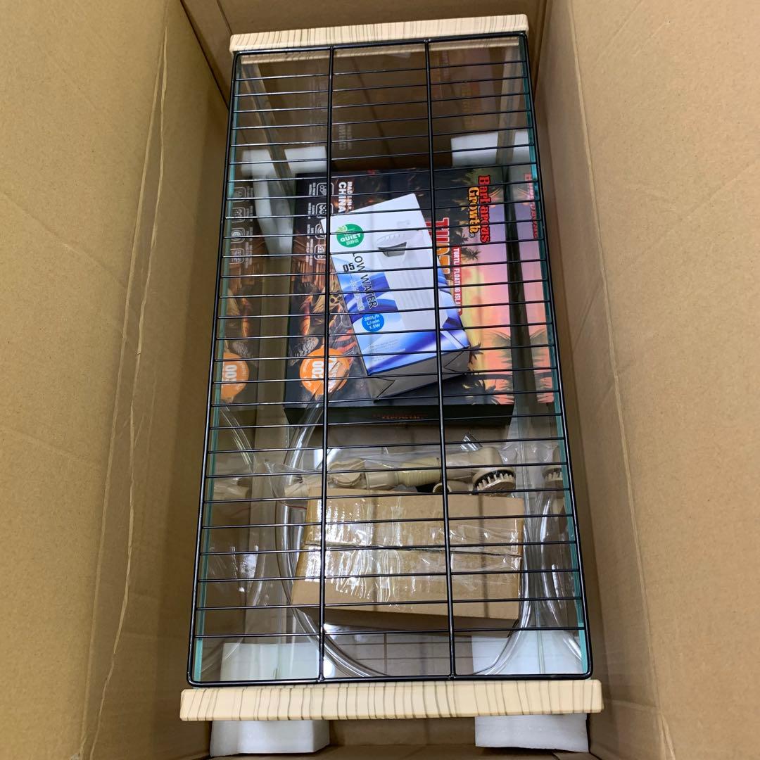 【開封・未使用】水槽 60cm 亀 大きい 透明 リクガメ ケージ 爬虫類 飼育