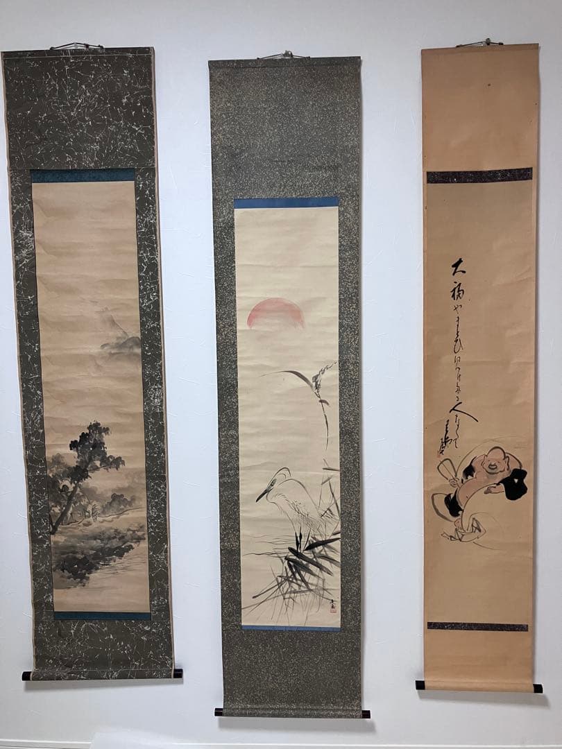 漢字書道と山水画　掛軸　31本セット　まとめ売り