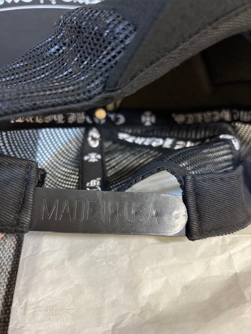 確実正規品　クロムハーツキャップ　国内正規品　ブラック