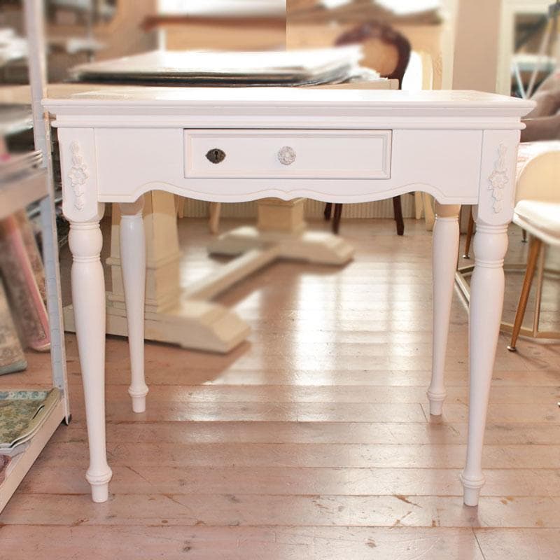 ハンプトン デスク 机 鍵付き 白家具 256-178