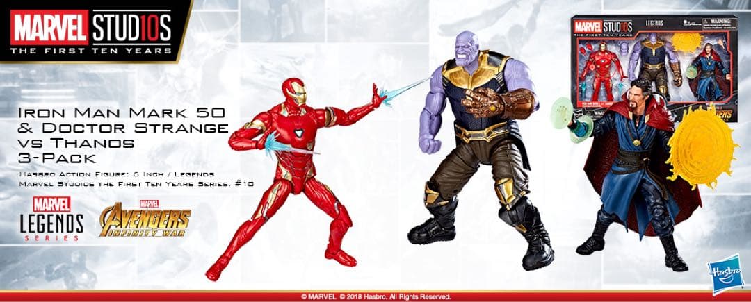 新品！マーベルレジェンド アイアンマン マーク50&ドクター・ストレンジ&サノス