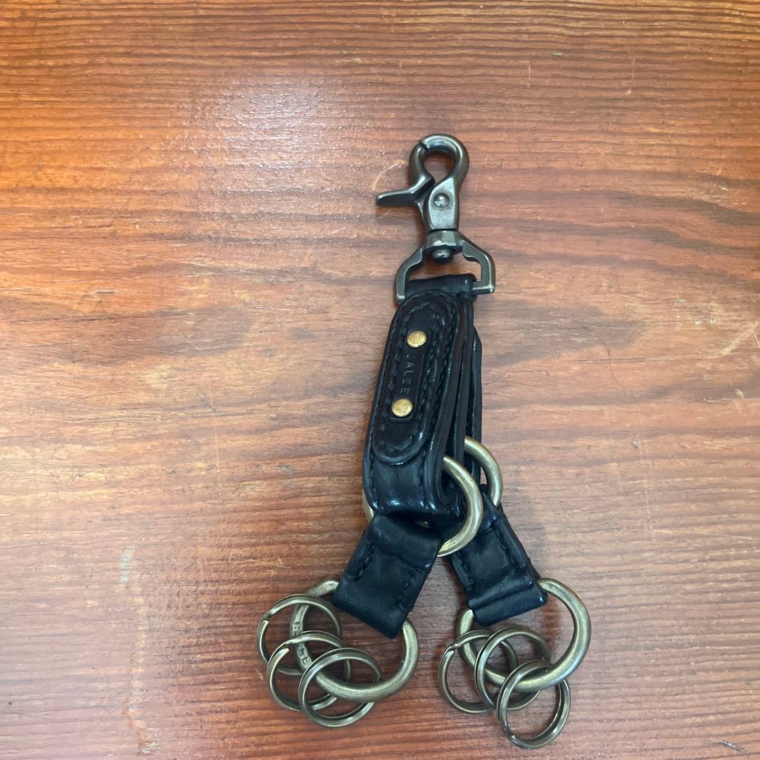 GALEE ブラックレザーキーホルダー